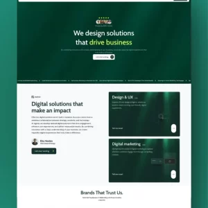 Agencia verde / plantilla completa